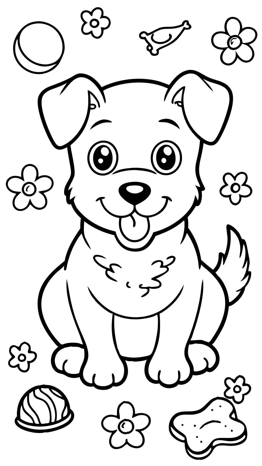 coloriage en chien